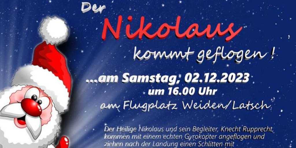 Nikolaus kommt geflogen 