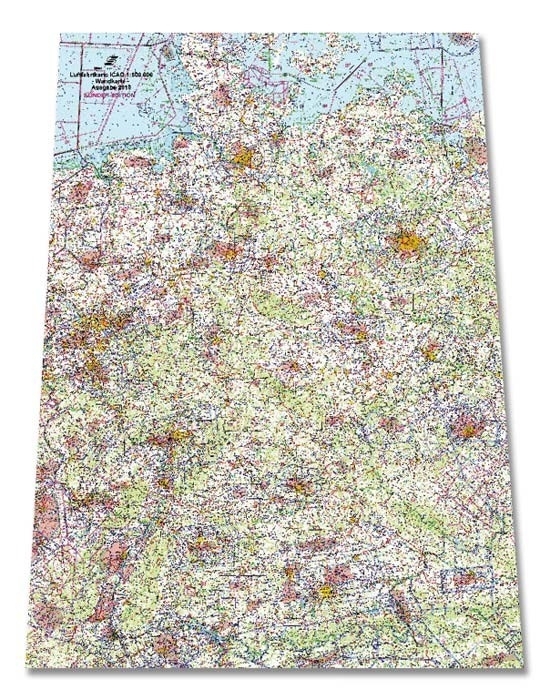 ICAO-Wandkarte Deutschland